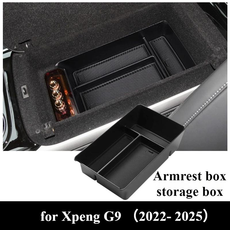 Center Console Armrest Box for Xpeng G9 -2025 Storage Box Water Cup Holder Storage Tray Organizer Car Interior Accessories