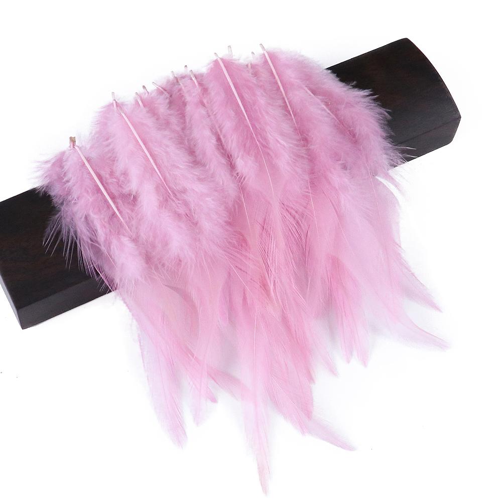 50 шт. Натуральные куриные перья 4-6 дюймов Красивые петушиные перья для изготовления украшений Аксессуары для рукоделия Карнавальное украшение