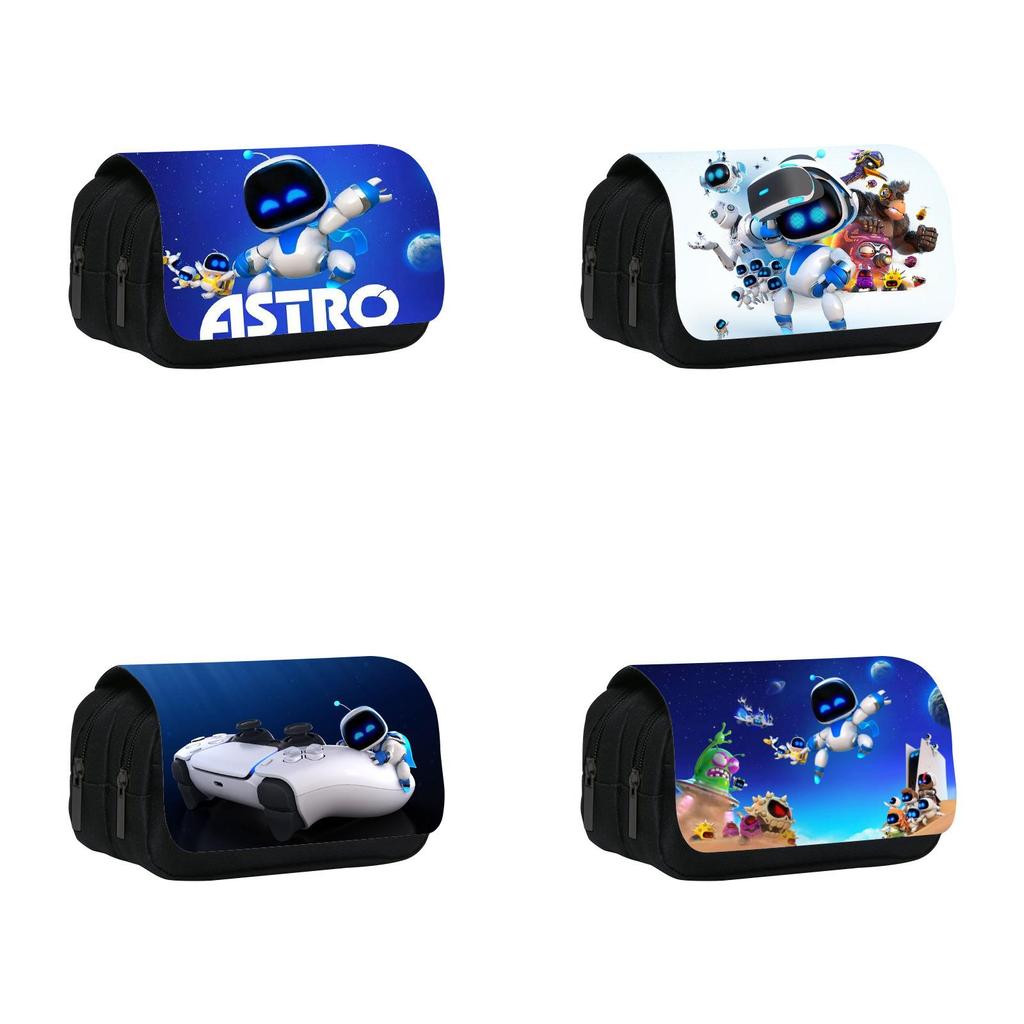 Двухслойная пенал Astro Bot из нейлонового материала для детей и студентов