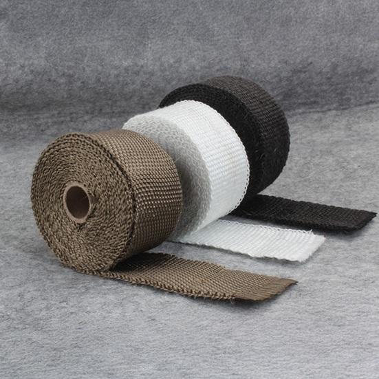 Термоизоляционная обмотка выхлопных труб из стекловолокна, огнестойкая изоляция для коллекторов и труб, простая установка, тепловой щит для глушителя, обмотка для мотоцикла, автомобиля, грузовика