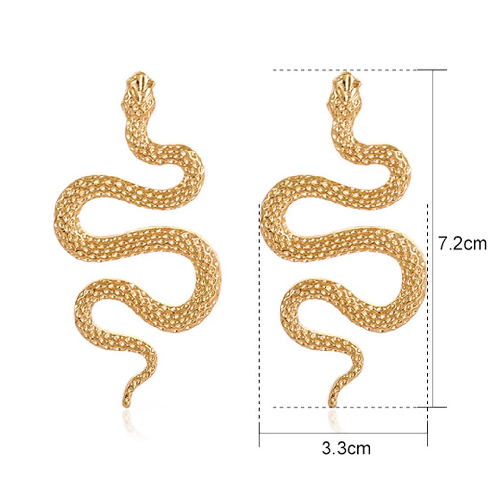 Преувеличенная индивидуальность в стиле панк, альтернативный змеиный стиль, модный показ, серьги из сплава в виде змеи для женщин