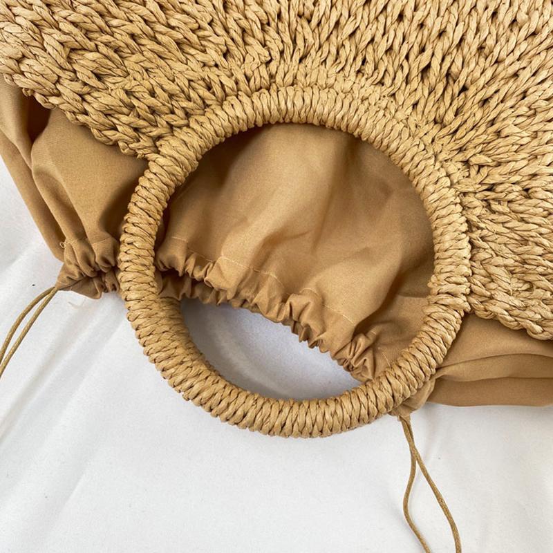 Соломенные сумки для женщин, летняя сумка из ротанга, тканая пляжная сумка ручной работы, сумка в богемном стиле, Бали