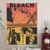 Bleach Monochrome Manga Collage Wall Tapestry  Ichigo Kurosaki Art Stylish Room Decor for Shonen Anime  Manga Fans