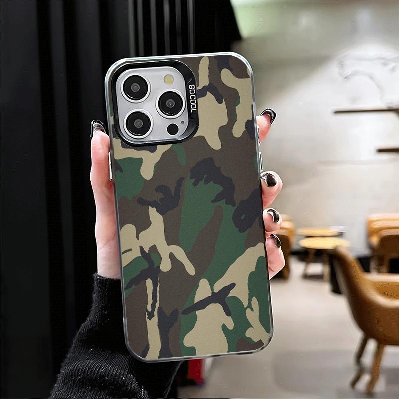 Camouflage Military Pattern Shockproof Phone Case for iPhone 17 Air 16 16E 15 Pro Max 14 Plus 13 Mini 12 Back Cover Anti Fall Fu