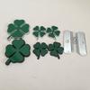 1 шт. 3D Четырехлистный клевер Любовь Здоровье Удача Зеленый клевер Значок на решетку радиатора автомобиля Боковой крыло Задний хвост Багажник наклейка решетка Значок