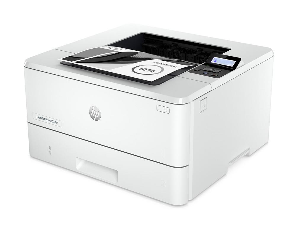 Монохромный лазерный принтер HP LaserJet Pro 4003dw с тонером High Идеально подходит для кассы Компактный 3-летняя гарантия, 2400 листов в комплекте, долговечность, 240 000
