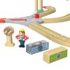 Thomas the Tank Engine Wooden Track Mean Freight Mischievous Freight Cars and Crane Set Wooden Toy GGH31 Series Cars, Charlie's [SFC Certified]