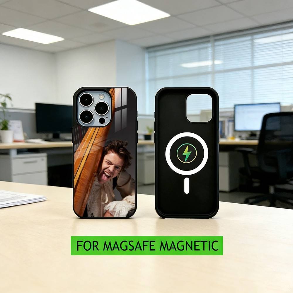 Чехол для телефона singer H-aRRy Music Styles Для iPhone17,16,15,14,13,12,11 Plus,Pro Магнитный Для Magsafe Беспроводной Зарядки