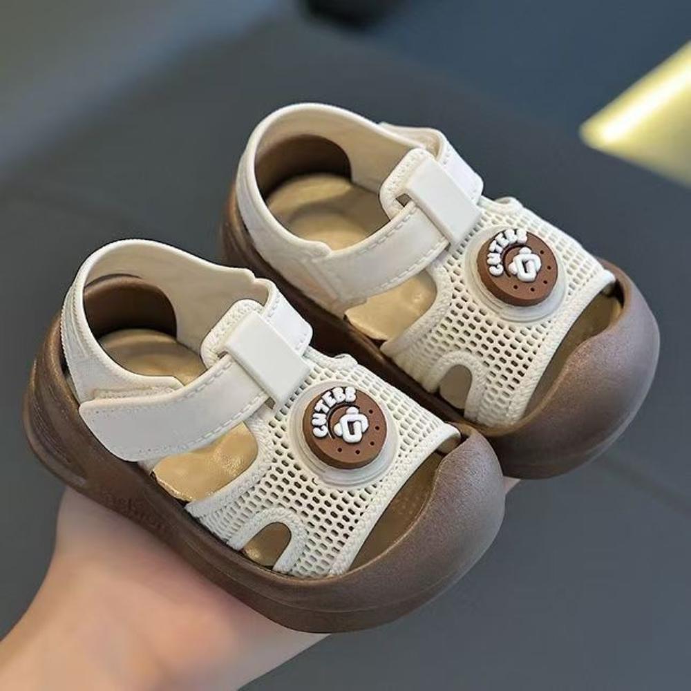 Baby Cute Baotou Anti Collision and Anti Slip Sneakers, Children's Fashion Soft Bottom, External Velcro Sandals