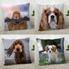 Spaniel Animal Pillowcase Modern Home Living Room Decoration