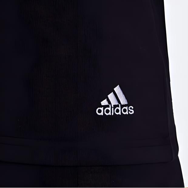 adidas Футболка женская с коротким рукавом и принтом логотипа и мультфильма, дышащая, спортивная, повседневная, черная GQ0908