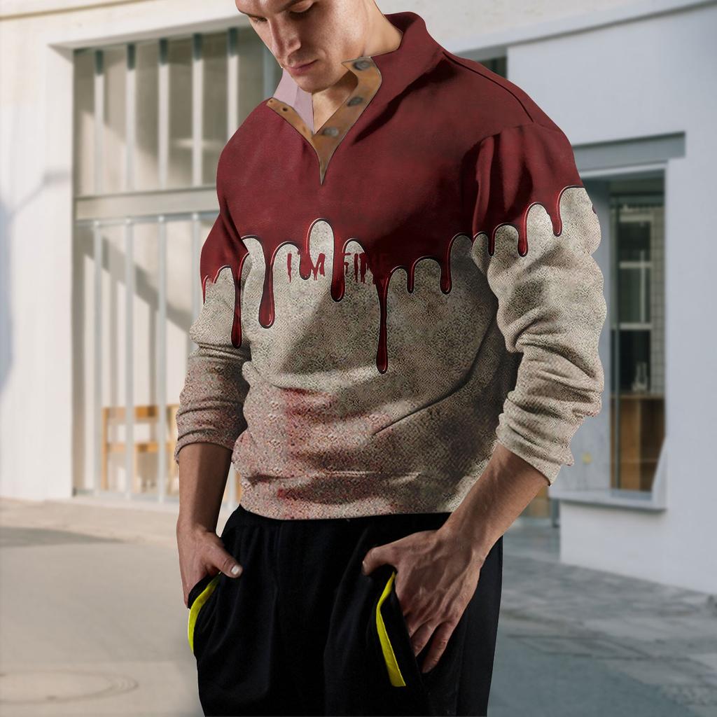 Весенне-осенняя мужская толстовка с воротником-стойкой на открытом воздухе, повседневные свитера, топы