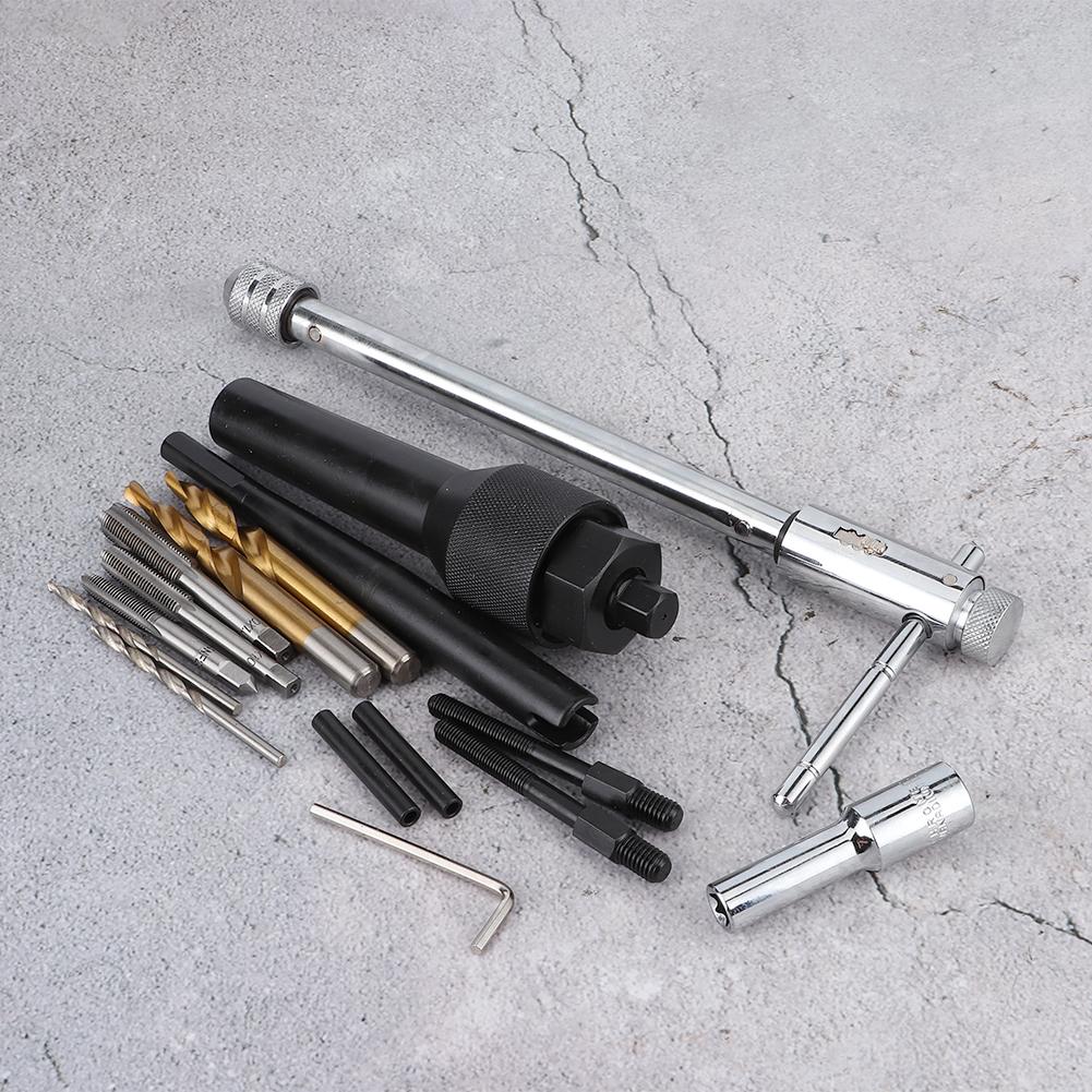 16pcs Damaged 0.3in 0.4in Glow Plug Remover Portable Removal Tool Kit for Cylinder Heads