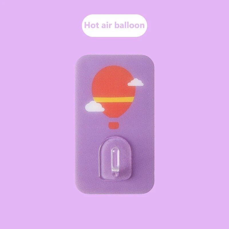 Cartoon Cute Wall Hooks Punch-Free Seamless Adhesive Hooks Bathroom Kitchen Wall Hanger Towel Racks Bathroom Accessories Set