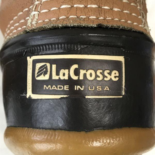 80s-90s Vintage USA LaCrosse Leather Hunting Snow Boots Brown M7 / 25.0(USED)