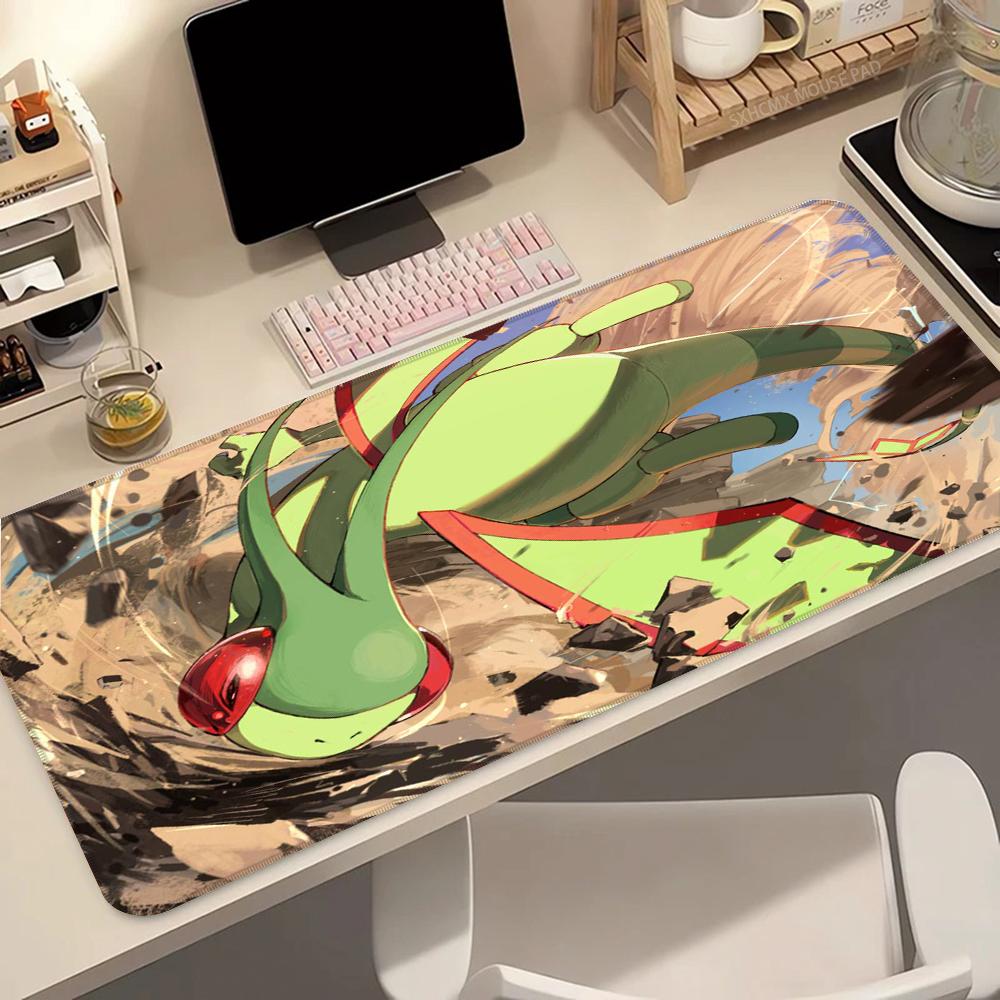 Mouse Pad Extended Large Gaming Desk Mat P Flygon Base Stitched Edges Smooth Surface for PC Laptop Gamer Office Home