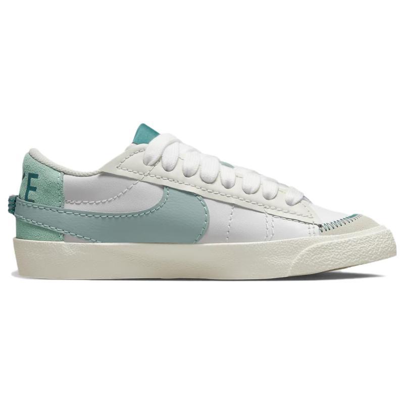 Nike Женские кроссовки Blazer Low '77 Jumbo 'Бело-бирюзовые' Обувь для скейтборда DQ1470-106