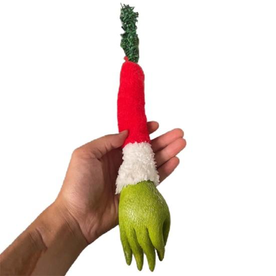 Украшение Рождественской Елки Зеленая Рука Голова Нога Кулон Рождественская Елка Топпер Уникальный Веселый Праздничный