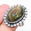 Labradorite Gemstone 925 Sterling Silver Jewelry Ring Size 7 t6F08