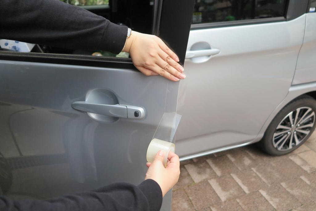 Basics Car Supplies, Scratch Prevention, Just Stick, Protective Tape, Bumper, Door, Protection Film Tape, Transparent, Trace-Resistant