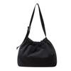 Wrinkled Nylon Cloth Handbag Korean Style Underarm Tote Bag Fashion Drawstring Shoulder Bag  Girls
