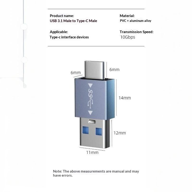 1 шт. Адаптер-конвертер Type-C на USB (папа) USB 3.1 на USB 3.0 OTG Зарядный адаптер Разъем для ПК, автомобиля, USB-планшета
