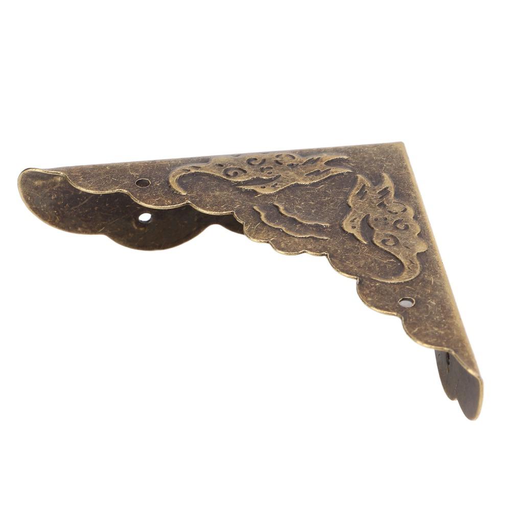 40pcs Bronze Corner Protectors Iron Furniture Corner Guard Angle Code Corner Protector Wooden Box