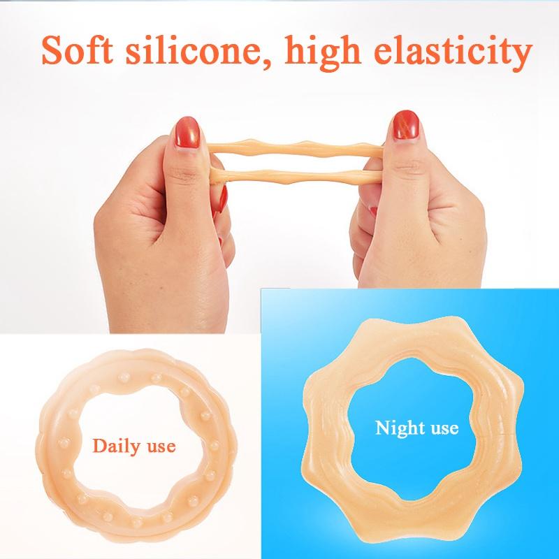 1/2PCS Male Foreskin Corrector Resistance Ring Silicone Penis Rings Delay Ejaculation Adult Sex Toys for Men Daily/Night Cock Ring