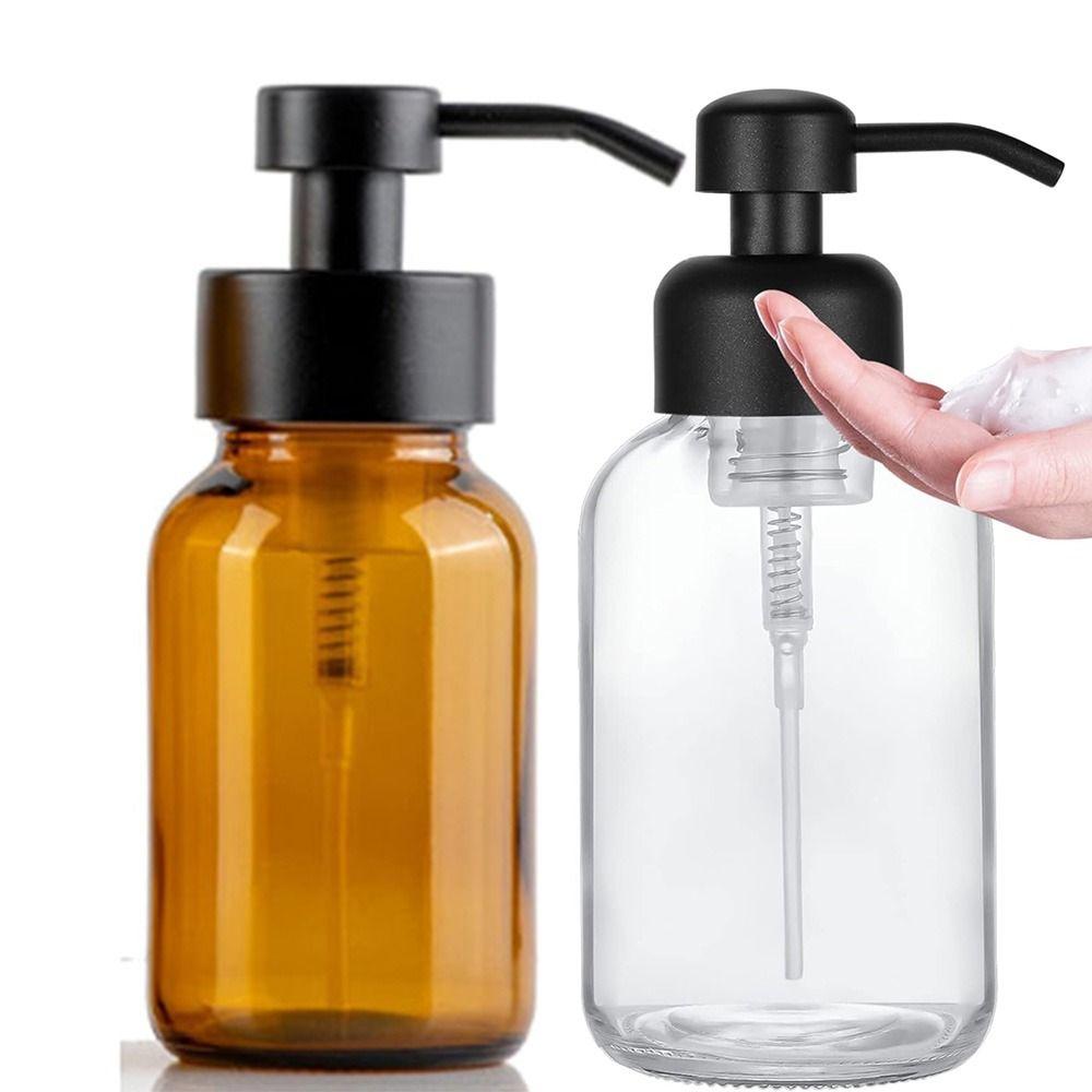 Многоразовый пенный дозатор для мыла Круглая бутылка с ручным насосом Легкая в использовании бутылка с пенным насосом Гель для душа