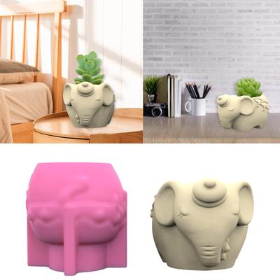 Суккуленты Цветочный Горшок Смола Силиконовая Форма Подходит для Diy Сад Бетонный Цветочный Горшок Держатель Ручки Ремесла Домашний Декор