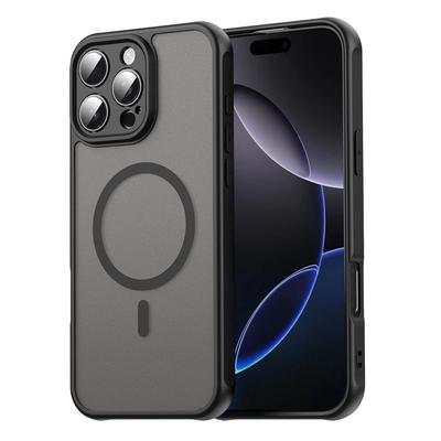 Матовый чехол для беспроводной магнитной зарядки Magsafe для iPhone 16 15 14 13 12 Pro Max Plus Funda Ударопрочная матовая задняя крышка Coque
