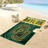 Baylor Bears Print Beach Towel, Large Soft Quick Dry Towel for Beach Camping Swimming