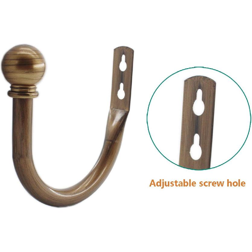 Decorative Curtain Holdbacks,ULIFESTAR Wall Mounted Window Drapery Tiebacks Hooks Drape Holdbacks Holders for Bedroom,Livingroom,Office with