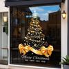 Self-Adhesive Christmas Tree Stickers Vinyl Material Xmas Window Clings New Year Decorations
