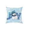 Blue Snow Scene Ins Three-dimensional Pillow Nordic Santa Claus Pillow Decorative Living Room Sofa Pillow Case Pillow Bedroom