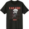 Мужская черная футболка с коротким рукавом и круглым вырезом Kakashi Чиби из Наруто: Ураганные Хроники