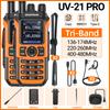 2x Baofeng UV-21 PRO Walkie Talkie Long Range Wireless Copy Frequency Type-C Charger Tri band Powerful Waterproof Two Way Radio