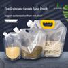 Large Transparent Spout Pouch for Grain Storage and Easy Portioning