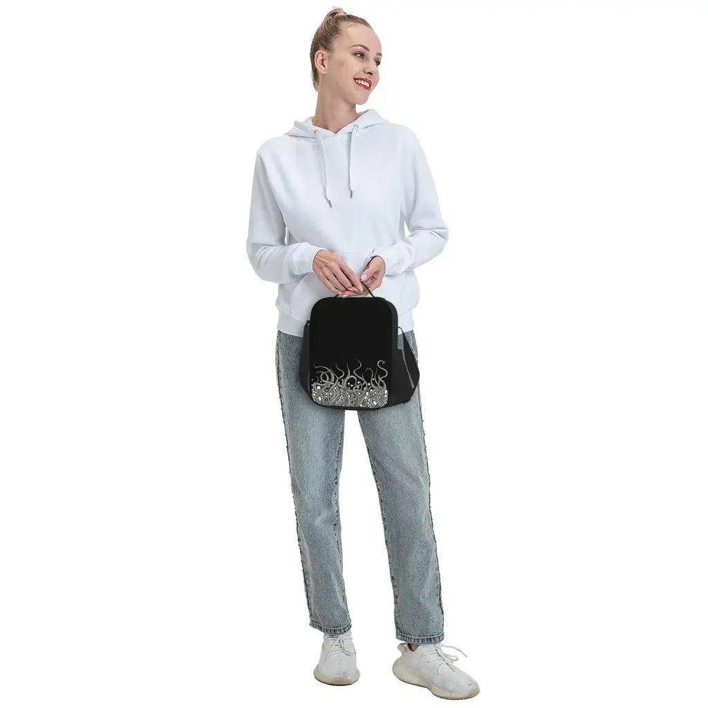 Изолированная сумка для обеда для кемпинга, путешествия, портативный термохолодильник, коробка для бенто для женщин и детей