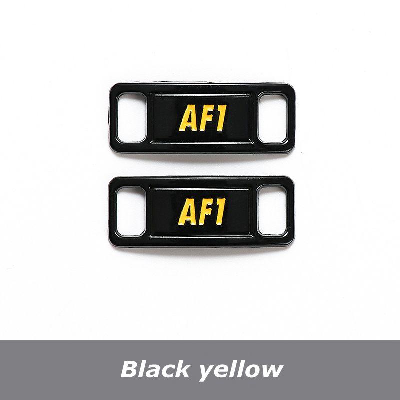 NO.8 2Pcs Metal Shoelaces Buckle AF1 Shoe Decoration Suitable for All Shoes Sneakers Shoes Accessories Flat Shoelace Buckle