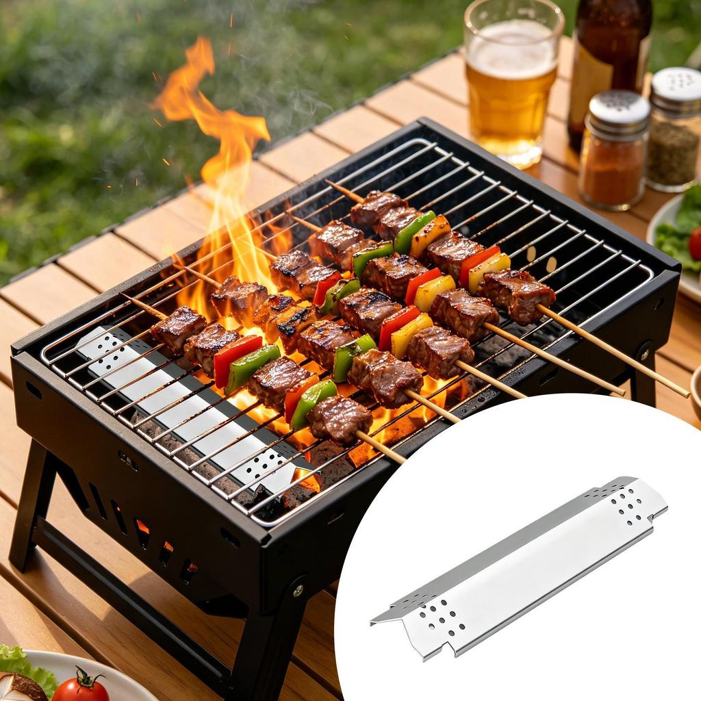 Barbecue Burners Cover Grill Heat Shield Heat Tent Grilling Flame Deflector For Patio Backyard Garden Camping Outdoor Picnic