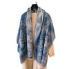 Antique Winter Warm Fashion Advanced Sense Age-Reducing Scarf Literary And Retro Double-Sided Shawl Cape Versatile Scarf Women