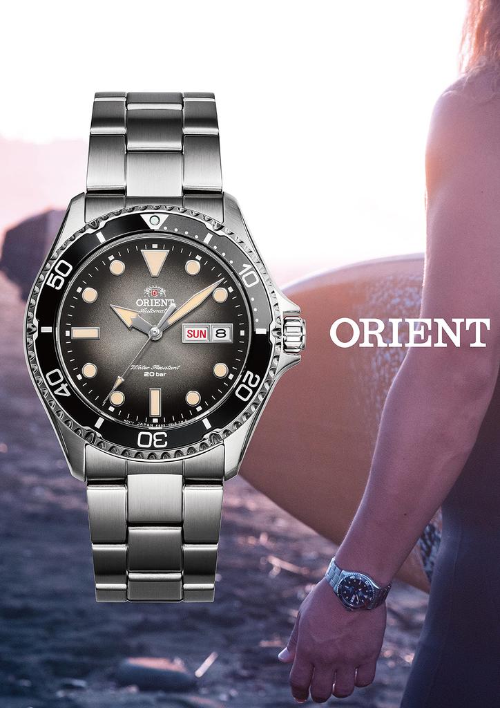 Orient Mako Автоматические Дайверские Часы с Японской Гарантией, Мужские Серые, RN-AA0810N, Производителя