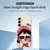 For Samsung Galaxy A36 5G Case Cute Kid Pattern Printing Straight Edge TPU Phone Back Cover
