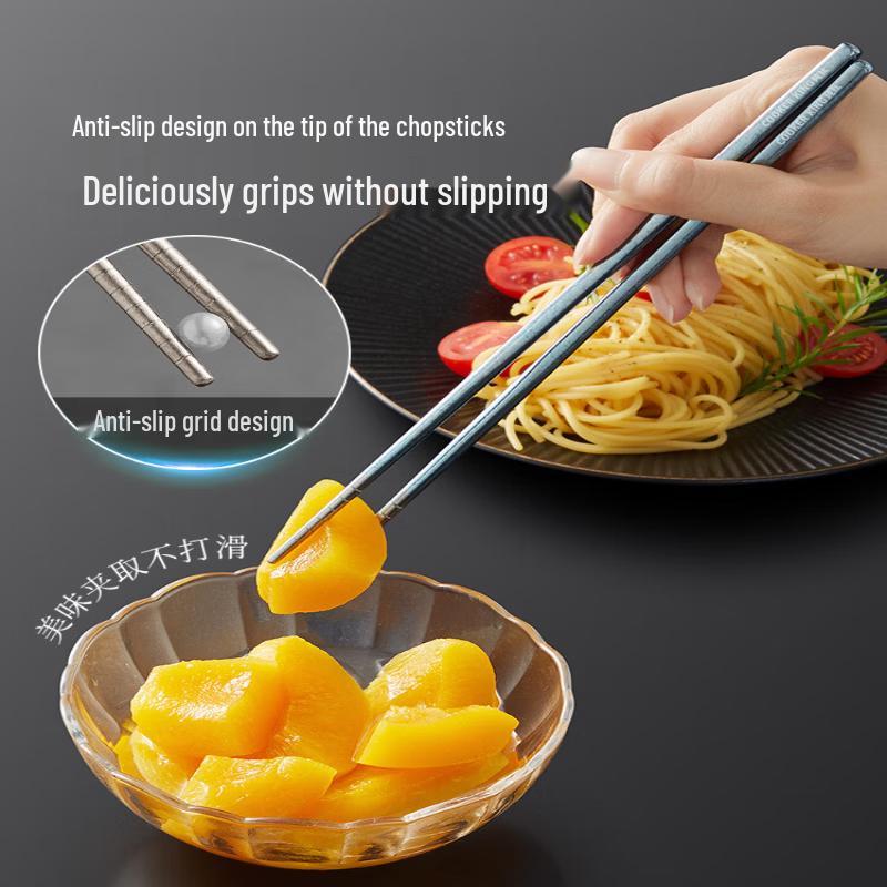 Cooker King Titanium Chopsticks - 5 Pairs Set