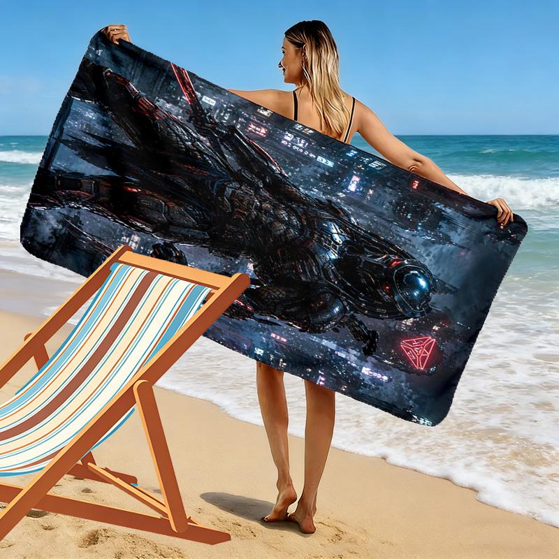 Predator Print Beach Towel, Large Soft Quick Dry Towel for Beach Camping Swimming