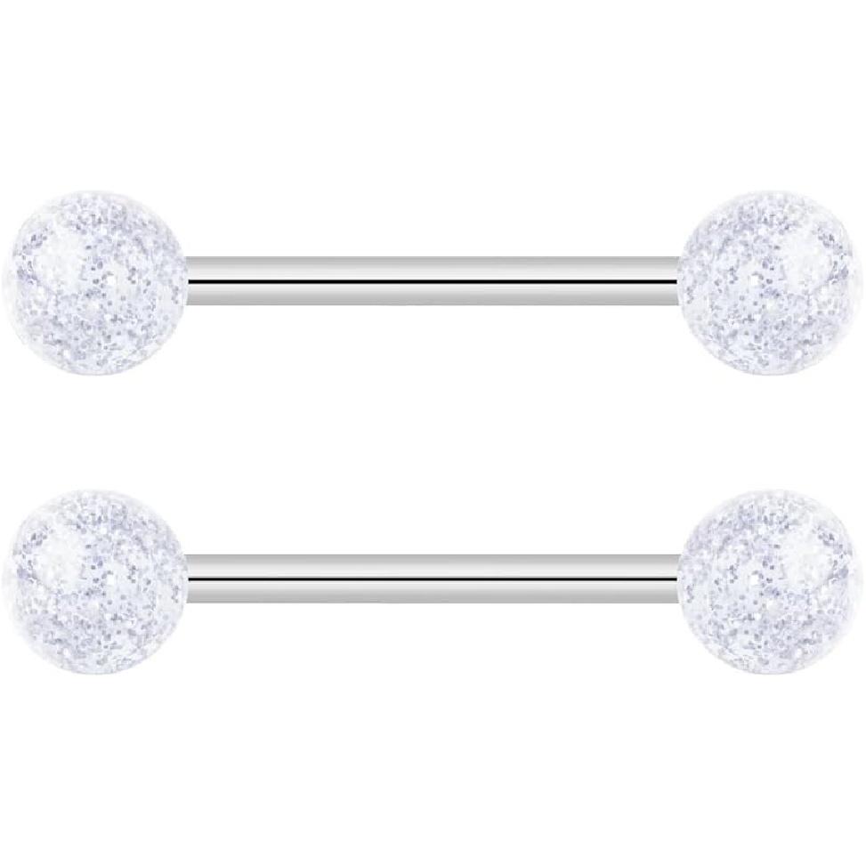 Украшения для тела Forbidden, костюм со штангой 14 грамм, штанга для сосков, плоскогубцы, 16 мм(5/8 дюйма)Кольцо Super Flash для языка/сосков, костюм для штанги с кольцами, конец 6 мм