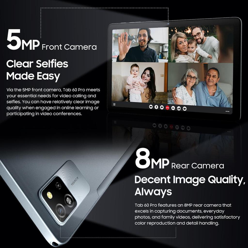 Blackview Планшет Tab 60 Pro SET 10,1 дюйма RAM 24 ГБ ROM 128 ГБ Android 14 WiFi 6 Widevine L1 4G