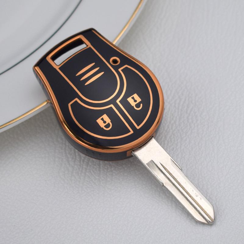 Для Nissan Micra K14 Juke March Sunny 2 кнопки автомобильный чехол для дистанционного ключа ТПУ чехол для автомобильного ключа брелок держатель сумка протектор аксессуары