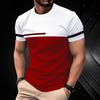 Men'S Fashion T-Shirts Short Sleeve 3D Printed Street Style T Shirt Summer Stripe Graphic Hip Hop Casual Tops